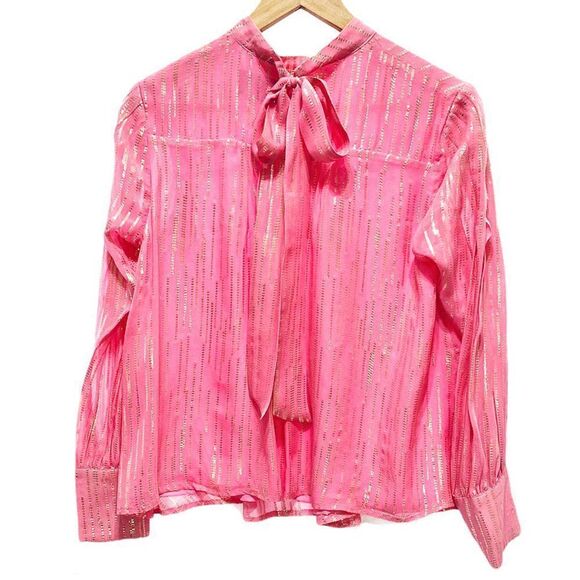 New Birgitte Herskind Ilse Silk Striped Blouse - Picture 11 of 15